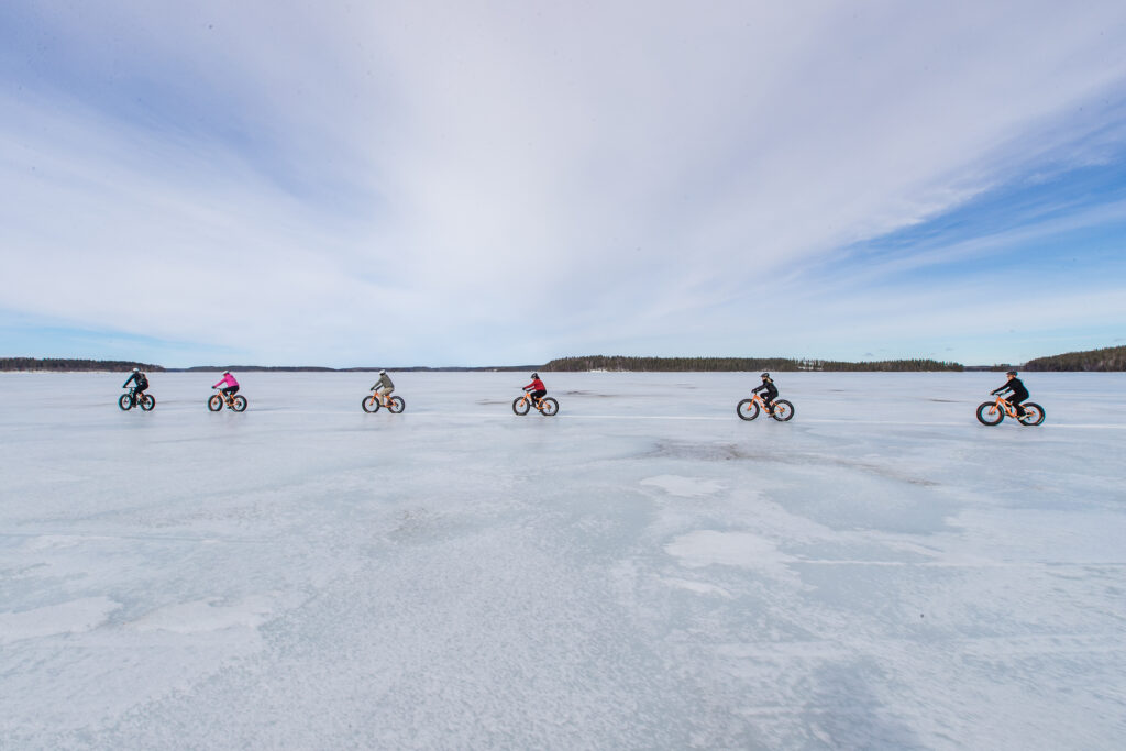 biking