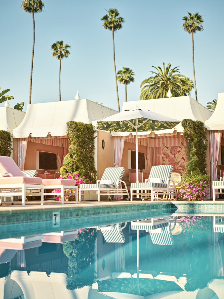 The Beverly Hills Hotel Cabanas