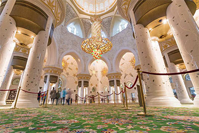 Interior of Sheikh Zayed Grand Mosque