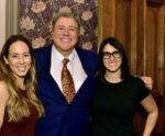 Kaitlind Eydelloth, account executive, Western region, Global Traveler; Francis X. Gallagher, publisher and CEO, Global Traveler; Carly Allen, associate publisher and executive vice president, Global Traveler