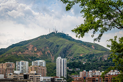 Hill of Three Crosses (Cerro de Las Tres Cruces) and Cali city view - Cali, Colombia