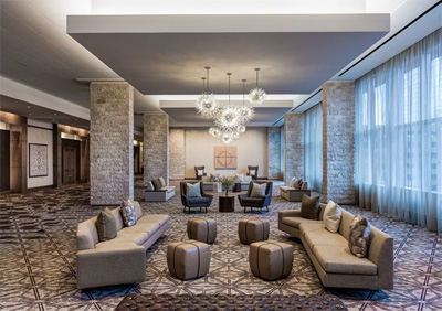 JW Marriott Austin’s foyer meeting space