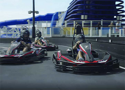 Norwegian Joy’s go-cart racetrack © NORWEGIAN