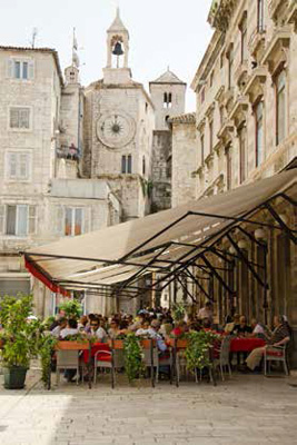 A café in Split, Croatia