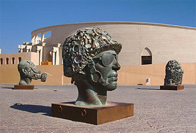 Gandhi's Three Monkeys art installation in Katara Cultural Village © CARLO ORLANDO PATRIARCA | DREAMSTIME.COM