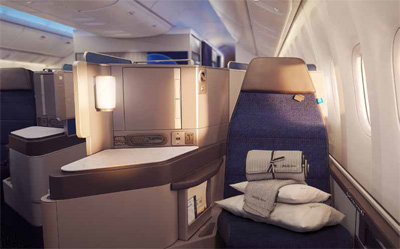 United Airlines’ Polaris amenities