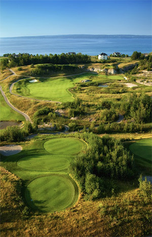 The Links/Quarry at Bay Harbor Golf Club in Bay Harbor, Michigan, USA