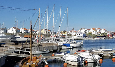 Kladesholmen Harbor in West Sweden