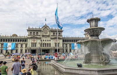 Guatemala National Palace at Plaza de la Constitución