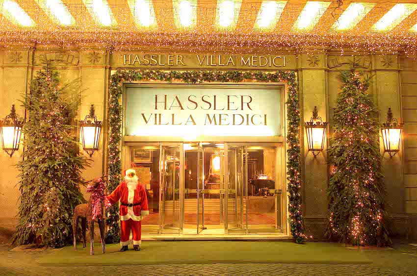 Hassler Entrance © Hotel Hassler Roma