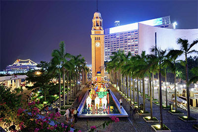 The Hong Kong Clock Tower is a remnant of the original Kowloon Station on the Kowloon-Canton Railway.