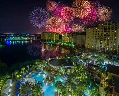 Wyndham Grand Orlando Resort Bonnet Creek fireworks