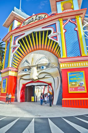 Luna Park amusement park at St. Kilda Beach