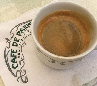 Coffee at Café de Paris