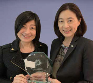 Frances Tsai, hotel manager, Mandarin Oriental Taipei; Luanne Li, director of marketing communications, Mandarin Oriental Taipei