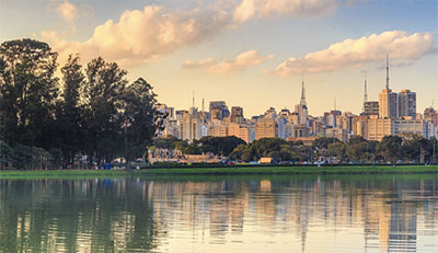 São Paulo skyline from Parque Ibirapuera