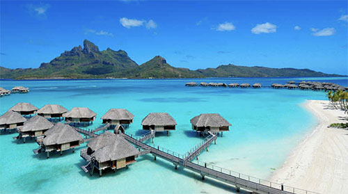 Four Seasons Bora Bora overwater bungalows