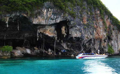 Viking Cave with birds’ nests, Koh Phi Phi Leh