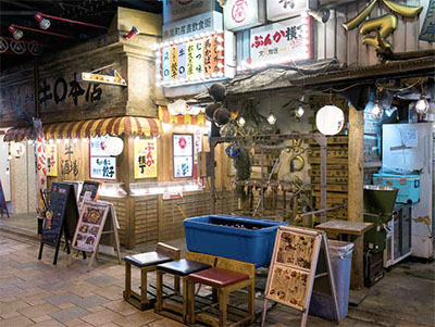 Restaurants in Yakitori Alley, Yurakucho, under the JR Yamanote Line