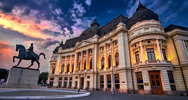 Bucharest at Sunset