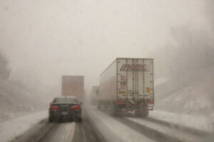 snowy highway