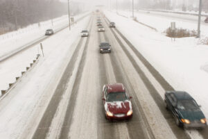 cars on highway