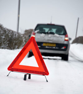 vehicle in snow