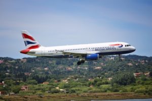 British Airways flying in Greece © Tupungato | Dreamstime.com
