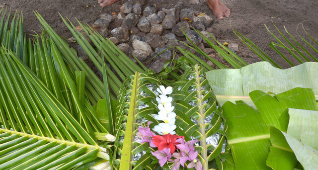A Fiji lovo ceremony