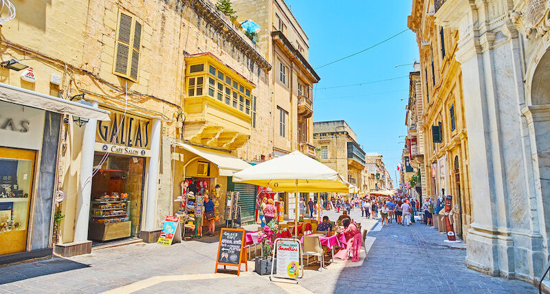 Merchant Street in Valletta