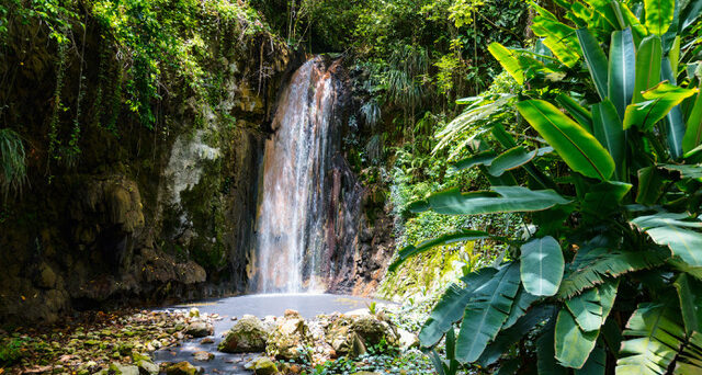 St Lucia Diamond Waterfall