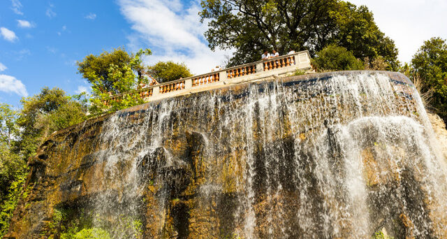 Waterfall on the Castle Hill in Nice